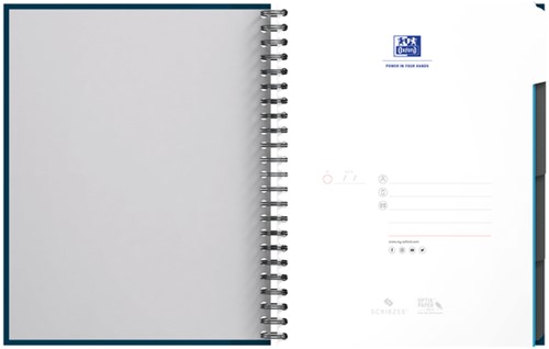 Collegeblok Oxford Office Essential Europeanbook A4+ 4gaats 120pag ass-3