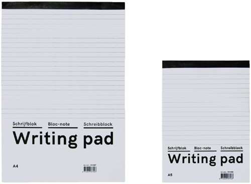 Schrijfblok Qbasic A4 lijn 160blz 60gr-1
