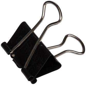 Papierklem MAUL foldback 215 19mm zwart 12 stuks-7