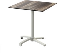 VEBA X Cross terrasstafel 70x70 cm vierkant - Tropical wood - Zand