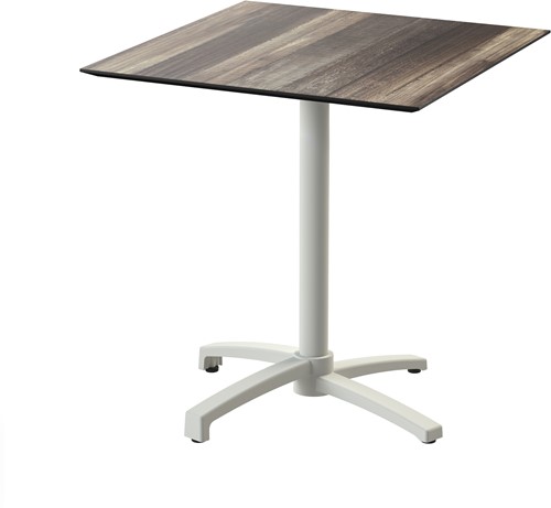 VEBA X Cross terrasstafel 70x70 cm vierkant - Tropical wood - Zand