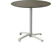 VEBA X Cross terrasstafel Ø70 cm (rond) - Midnigt Marble - Zand
