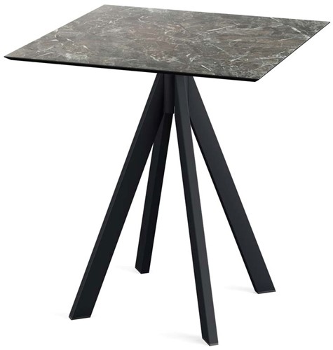 VEBA Infinity terrastafel 70x70cm (vierkant) - Galaxy Marble - Zwart