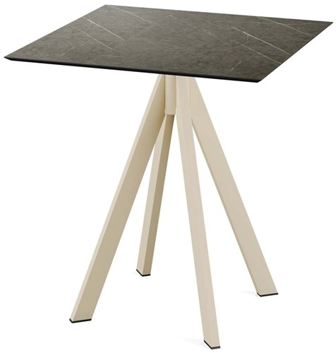 VEBA Infinity terrastafel 70x70cm (vierkant) - Midnigt Marble - Zand