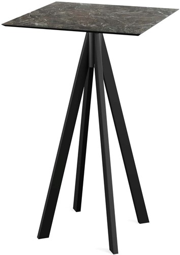 VEBA Infinity statafel 70x70cm (vierkant) - Galaxy Marble - Zwart