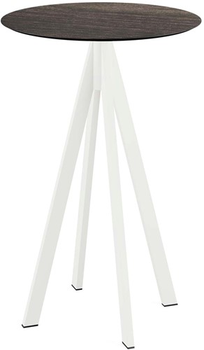 VEBA Infinity statafel Ø70 cm (rond) - Riverwashed wood - Wit