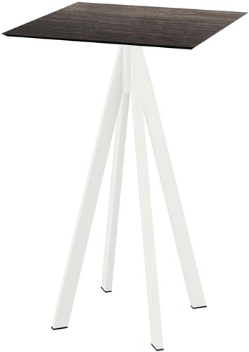 VEBA Infinity statafel 70x70cm (vierkant) - Riverwashed wood - Wit