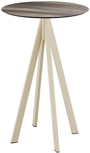 VEBA Infinity statafel Ø70 cm (rond) - Tropical wood - Zand