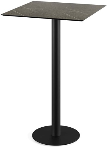VEBA Urban statafel 70x70cm (vierkant) - Midnigt Marble - Zwart