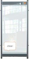 Bureauscherm Nobo modulair doorzichtig PVC 40x82cm-5