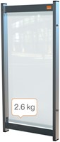 Bureauscherm Nobo modulair doorzichtig PVC 40x82cm-3