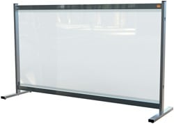 Bureauscherm Nobo doorzichtig PVC 86x147cm