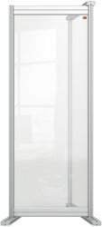 Bureauscherm uitbreidingspaneel Nobo Modulair transparant acryl 40x100cm
