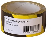 Waarschuwingstape IEZZY breekbaar 50mmx66m oranje/zwart-1