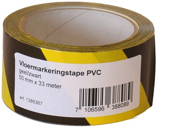 Waarschuwingstape IEZZY breekbaar 50mmx66m oranje/zwart-1