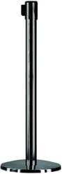 Afzetpaal OPUS 2 met lint 2500mm zwart