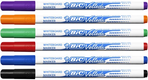 Whiteboardmarker Bic Velleda 1721 rond fijn rood-3