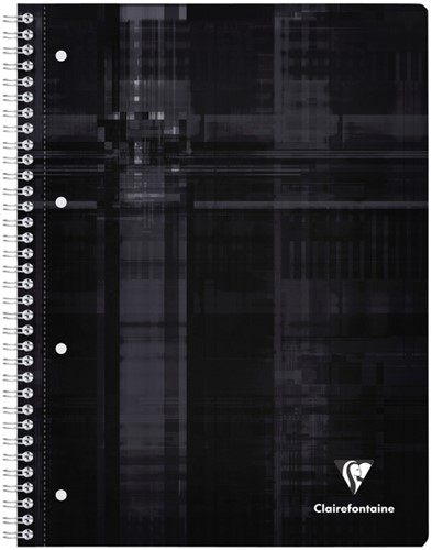 Collegeblok Clairefontaine Studium A4+ ruit 5x5mm 4-gaats 80 pagina's assorti-3