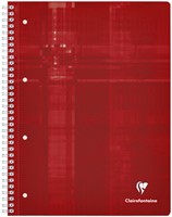 Collegeblok Clairefontaine Studium A4+ ruit 5x5mm 4-gaats 80 pagina's assorti-2