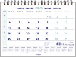 1-Maandskalender 2026 Brepols 43x31.5cm