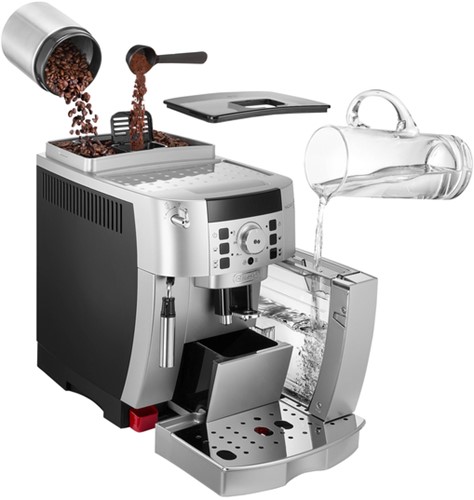 acuut beeld Treble Koffiezetapparaat De'Longhi ECAM 22.110.SB volautomaat espresso - Datas  Kantoor Kompleet
