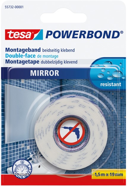 Belachelijk Vergelden Uitdrukkelijk Powerbond Tesa 55732 voor spiegels 19mmx1,5m - Datas Kantoor Kompleet