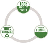 Showtas Esselte recycle PP A4 70µ 11-gaats transparant 100 stuks-11