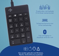 Toetsenbord R-Go Ergonomisch Numpad Break Draad-1