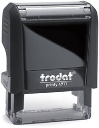 Tekststempel Trodat Printy 4911 personaliseerbaar zwart