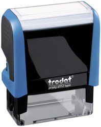 Tekststempel Trodat Printy 4912 Typomatic letterset en pincet blauw