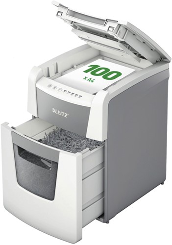 Papiervernietiger Leitz IQ Auto+ Small Office 100 P4 snippers 4x28mm-3