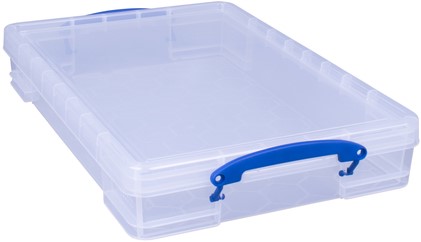 Really Useful Box Opbergbox 10 liter transparant, L 520 x B 340 x H 85mm