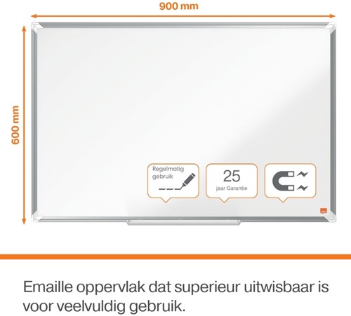 Whiteboard Nobo Premium Plus 60x90cm emaille-3