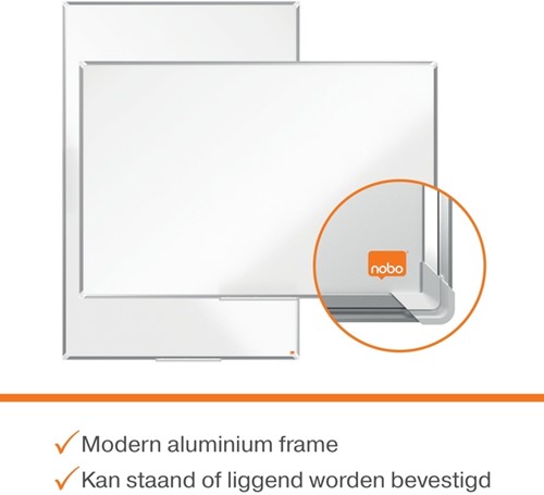 Whiteboard Nobo Premium Plus 60x90cm staal-10