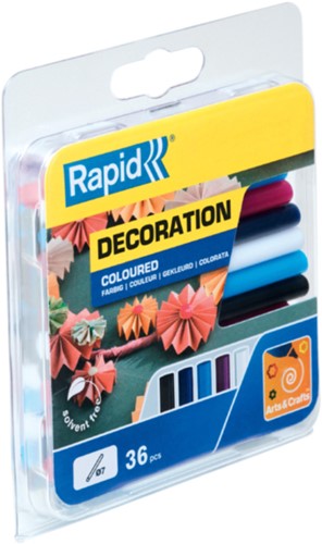 Lijmpatroon Rapid - 7mm - 36 stuks - 5 kleuren-2