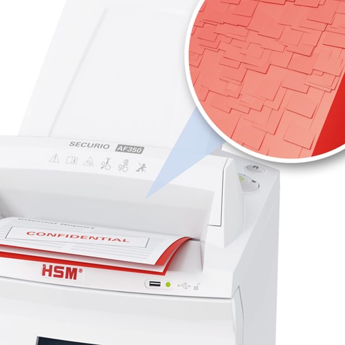 Papiervernietiger HSM Securio AF350 snippers 4,5x30mm-4