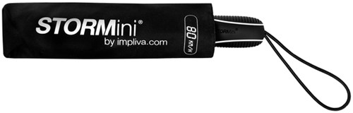 Paraplu STORMaxi®  opvouwbaar  Ø 90cm handmatige sluiting windproof zwart-3