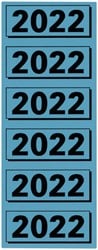 Rugetiket Elba 2022 57x25mm blauw