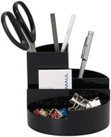 Pennenkoker MAULroundbox Blauwe Engel recycled 6 vaks zwart-2