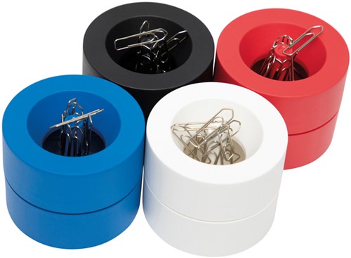 Papercliphouder MAULpro Blauwe Engel recycled Ø73x60mm rood-2