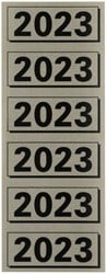 Rugetiket Elba 2023 57x25mm grijs
