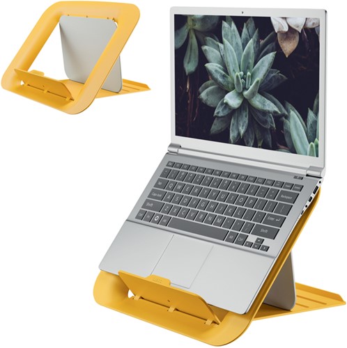 Laptopstandaard Leitz Ergo Cosy verstelbaar recyled geel-2