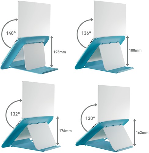 Laptopstandaard Leitz Ergo Cosy verstelbaar recyled blauw-3