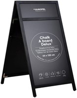 Krijt stoepbord Europel 660x1280mm DELUX zwart-3