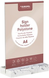 Kaarthouder Europel A4 Polystone wit