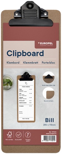 Klembord Europel rekening hout-2