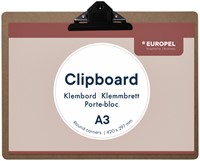 Klembord Europel A3 liggend hout-3
