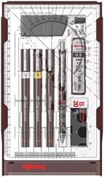 Tekenset rOtring Isograph college 0.25mm, 0.35mm en 0.5mm set à 3 stuks