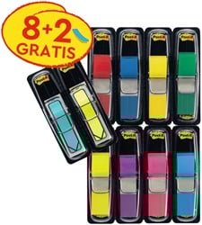 Indextabs 3M Post-it 683 11.9x43.2mm 8 kleuren assorti + 2 sets pijlvorm gratis