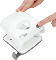 Perforator Rapesco Germ-Savvy Less Effort Eco X5-40ps antibacterieel 2-gaats wit-2